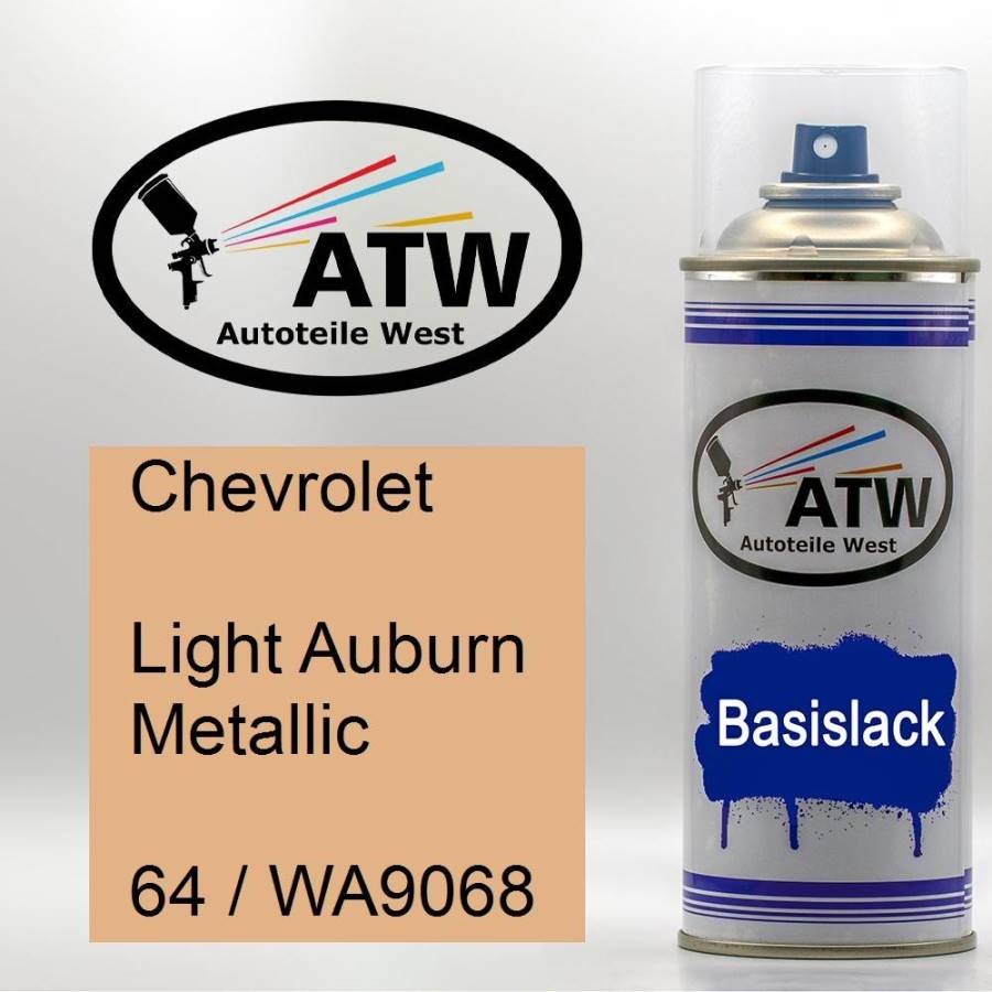 Chevrolet, Light Auburn Metallic, 64 / WA9068: 400ml Sprühdose, von ATW Autoteile West.